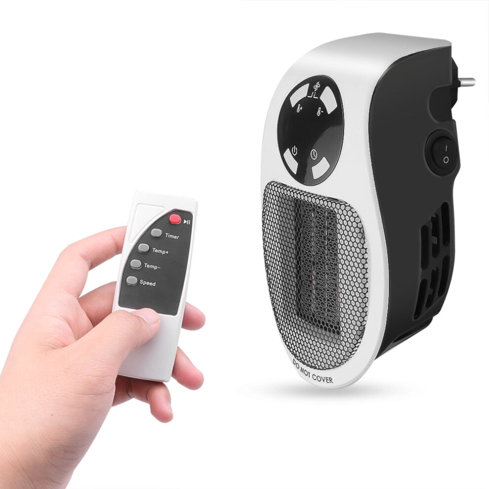 (With remoter, UK) Compact 220V 500W Portable Electric Fan Heater