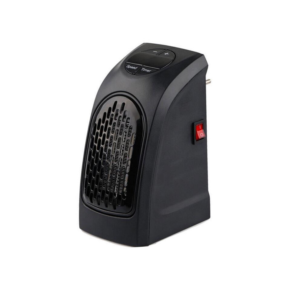 (EU) 400W Mini Electric Wall Heater - Portable Plug-in Space Warmer with Adjustable Thermostat