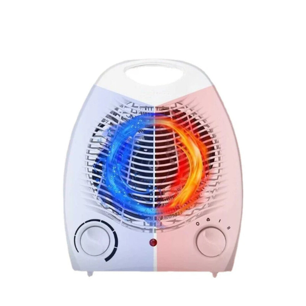 Indoor Electric Space Heater Fan - 1000W/2000W Adjustable Thermostat Ceramic Heater