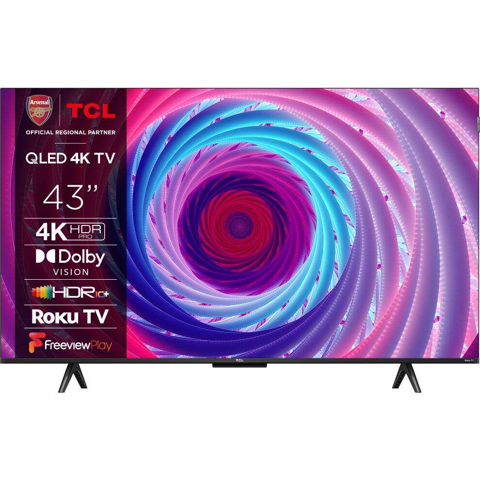 TCL RC650K 43" 4K QLED Smart TV with Dolby Atmos and Google Assistant - 43RC650K (2024)