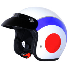 (Target, L) ZORAX 604 Open Face Motorbike Motorcycle Helmet Scooter Mod Retro Helmet