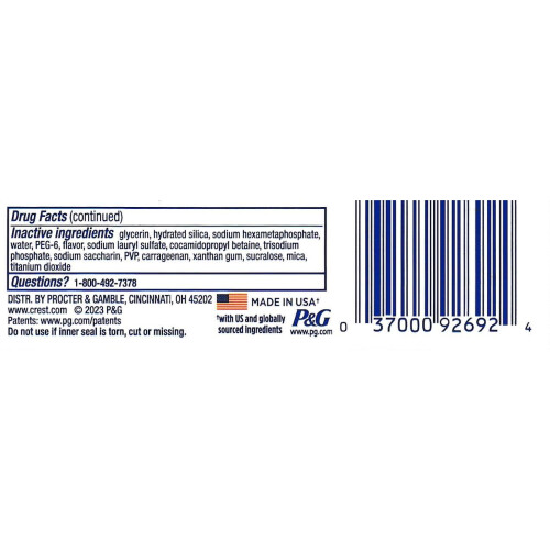 Crest Crest 3D White Fluoride Anticavity Toothpaste 0.85 oz (Confezione da 2) 2