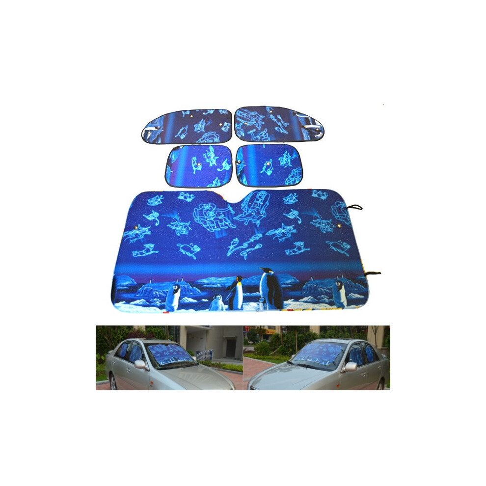 Aluminum Foil Foldable Reflective Car Wind Shield Shade Sun Block Protection 704478129460