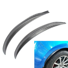 2 stuks 32,5 cm auto carbon fiber spatbordverbreders wielrandbescherming carrosserie kits