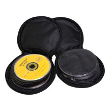 Bolsa de almacenamiento redonda de tela Oxford colorida para 20 CDs usados
