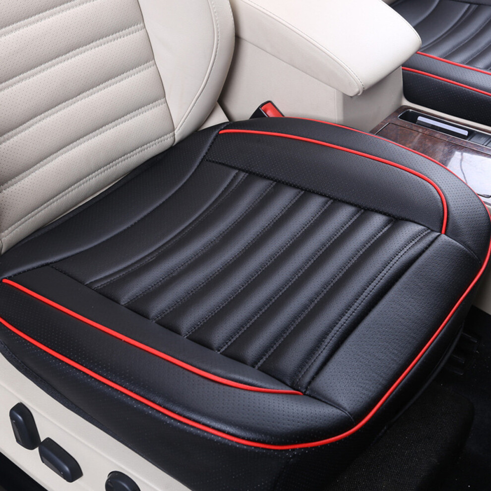 50X52cm Car Seat Cover Pu Leather Auto Chair Cushion Mat Buckwhear Shell Filling 1Pcs Universal 304692440459
