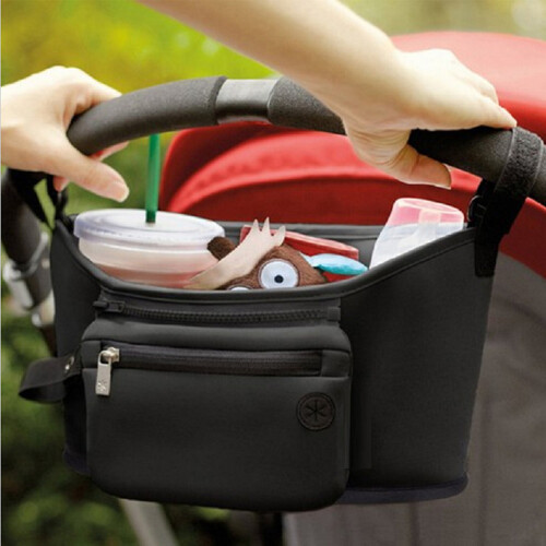 Waterproof Baby Stroller Hanging Bag Strollers Storage Bag Diaper Bottle 2
