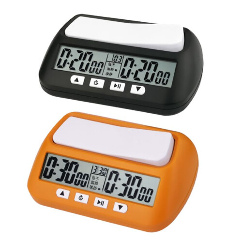 YS Professional Chess Clock Compact Digital Watch Count Up Down Timer Electronic Board Game Bonus Competition Hour Meter