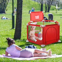 Pannello di Gioco per Bambini per Palline da Piscina, Recinto per Neonati e Bambini, Grande ma Portatile, Barriera di Sicurezza per Interni ed Es