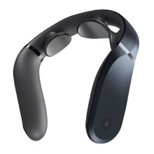Jeeback G2-1 Massaggiatore Elettrico per Collo TENS a Pulsazioni Massaggiatore Elettrico a 3 Teste a Forma di L con Riscaldamento a Infrarossi Lo