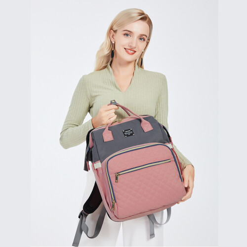 Large Capacity Diaper Bag Backpack Multi-function Baby Bed Bags Nursing Handbag Stroller Bag with Hooks Bag 2
