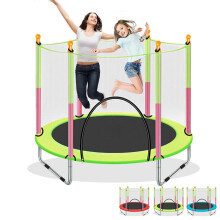 Kinderen Trampoline Met Beveiligingsnet Springmat Veerbedekking Padding
