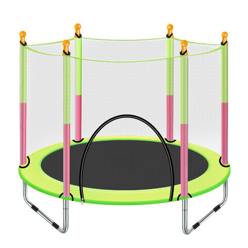 Kinderen Trampoline Met Beveiligingsnet Springmat Veerbedekking Padding 2
