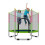 Kinderen Trampoline Met Beveiligingsnet Springmat Veerbedekking Padding 5