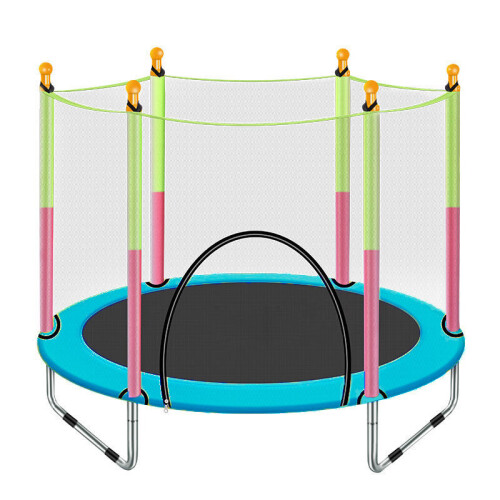Kinderen Trampoline Met Beveiligingsnet Springmat Veerbedekking Padding 1