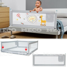 1.5M/1.8M/2M Child Bedguard Toddler Safety Bed Rail Kid Guard Rail Foldable Anti-fall Fence