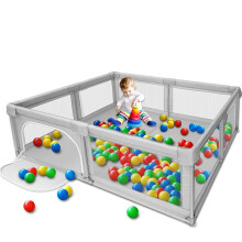 Bioby Baby Playpen 360 Vista Ampia Parco Giochi per Bambini Recinto di Sicurezza Anticollisione Piscina di Palline per Bambini AttivitÃ  Play Pen