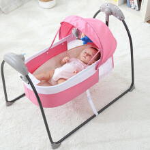 Multifunctionele Slimme Elektrische Babywieg Bed Tijdinstelling Nieuwe Babywiegen Bluetooth Muziek Multi-Bereik Aanpassing Babywieg Bed