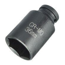 1/2 Inch Aandrijving 36 mm Diepe 6-Punt Hex Spindel as Wielnaaf Moer Steeksleutel Zware Uitvoering