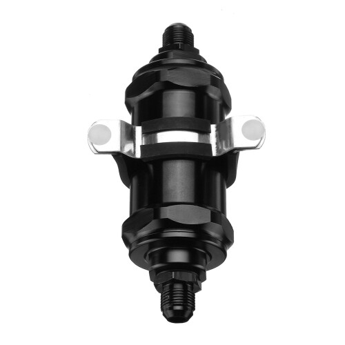 Neuer Inline-Kraftstofffilter E85 Ethanol mit 100 Inline-Kraftstofffilter-Eingang -8 AN / Ausgang 1