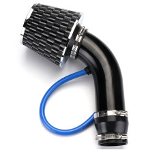 Neuer 76 mm 3 Zoll Universal-Auto Kaltluftansaugfilter und Aluminium-Induktionskit Rohrschlauch