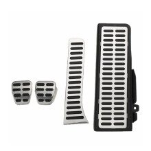 Neue 4 Stück Kupplungs- und Bremsfußstützen MT Pedale Pads aus Stahl für VW Jetta MK5 Golf MK6