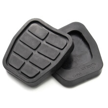 Neue 2 Stück schwarze Pedalgummis C44 Brems- und Kupplungspads für VW Golf Jetta MK2