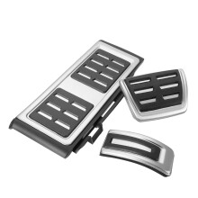 Neues 3-teiliges Set für Bremspedale und Fußstütze für Seat Leon 5F DSG AT LHD 2013–2016