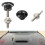 New 30MM Universal Car Mini Engine Hood Lock Modified Button Silver/Black 7