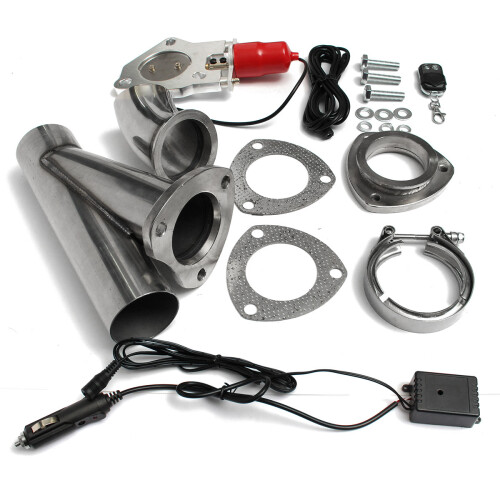 Electric Exhaust Valves Catback Downpipe Systems Kit Remote Intelligent E-Cut Muffler 1