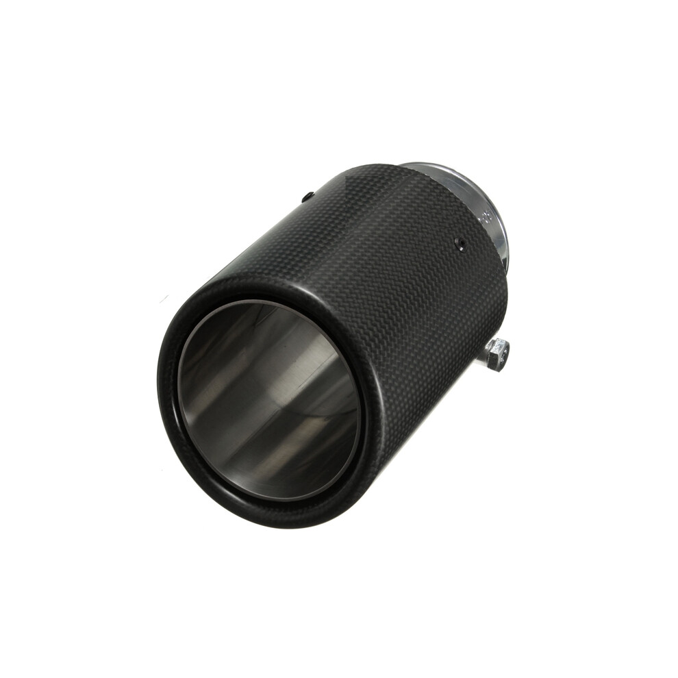 Carbon Fiber Exhaust Muffler Tip Pipe 90Mm Outlet Dia 60Mm Inlet Dia For Bmw 731943222074