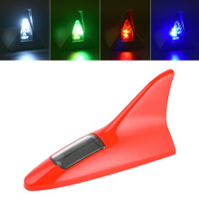 Neue universelle 8 LED 11 Modi Solar Power Auto Dachantenne Lampe mit blinkendem Warnlicht 12 V Schwarz/Weiß/Rot/Silber/Grau/Blau/Gold