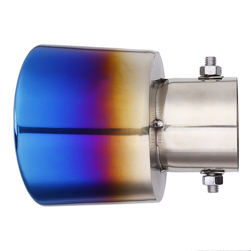 Universelles Blau Gegrilltes Halbgegrilltes Auspuffendrohr Endrohr 2