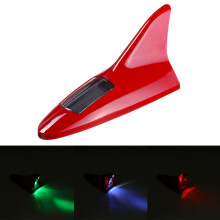 Neue universelle 8 LED 11 Modi Solarstrom-Auto-Dachantenne Lampe mit blinkendem Warnlicht 12 V Rot/Schwarz/Silber/Weiß