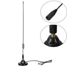 Neue Edelstahl-Magnetbasis mit 477 MHz 4. 5 dB UHF CB Wurfantenne