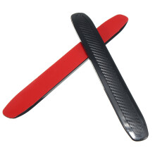 2Pcs Faixa Decorativa de Proteção Anti-Risco para os Cantos do Para-choque Frontal e Traseiro em Colóide de Carbono