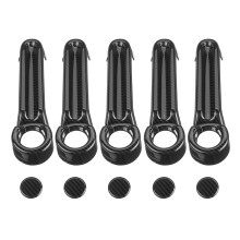 Neues Carbonfaser 4-Tür + Heckklappen-Griffabdeckungsset für Jeep Wrangler 2007–2018