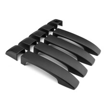 Neue 9-teilig Matte Schwarze Türgriffabdeckungen Trim für Land Rover Range Vogue L322 2002–12