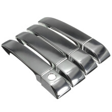 Neues Set von silbernen verchromten Türgriffabdeckungen für Land Rover Range Rover 2002–2012