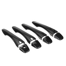 Neue 4 Stücke Auto Carbonfaser Seiten Smart Türgriffabdeckungen Trim für Nissan Altima 2013–2018