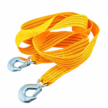3M 3T Corda di traino in nylon per auto con gancio in acciaio Strumento di emergenza per auto con striscia fosforescente