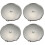 4 x 68mm Copertura del Centro Ruota in Plastica Cromata per BMW E52 E60 E51 E63 E65 E66 2