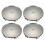 4 x 68mm Copertura del Centro Ruota in Plastica Cromata per BMW E52 E60 E51 E63 E65 E66 5