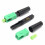 10pcs Green Ftth Embedded Quick Connector SC/APC Covered Wire Fiber Optic Connector APC 4
