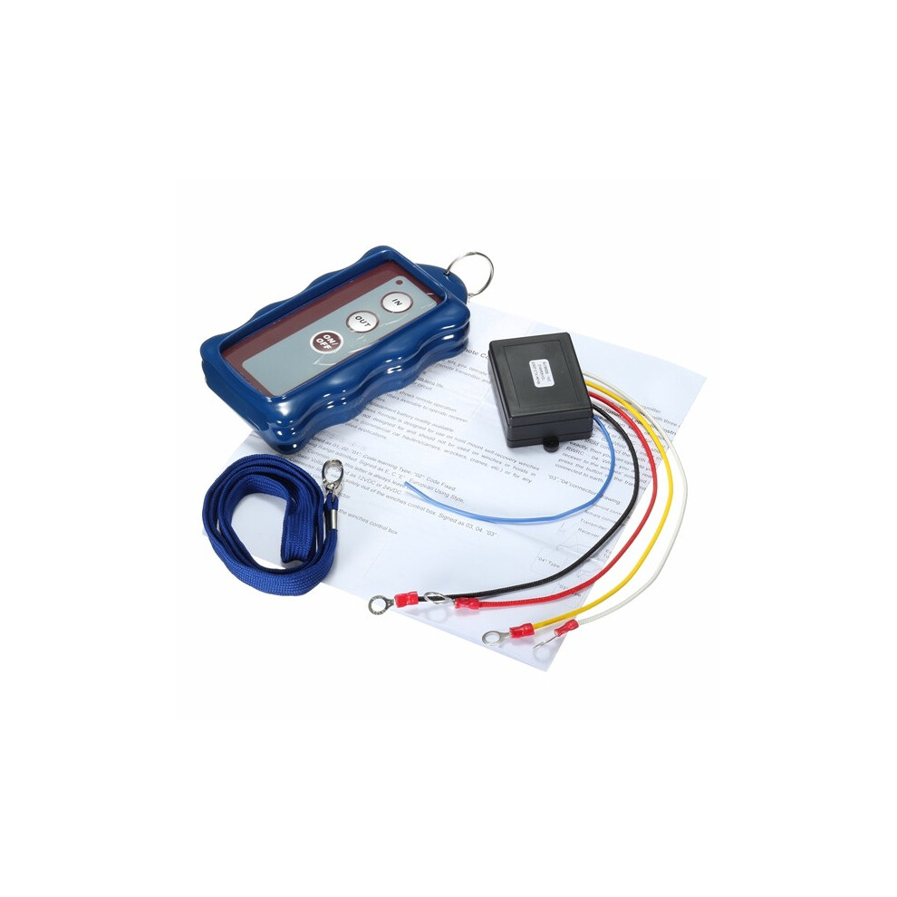12V 433Mhz Winch In Out Wireless Remote Controller Switch Kit For Truck Jeep Suv Atv Winch Warn 713893226876