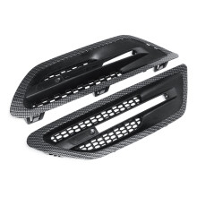 Neue 2 Stücke Auto Carbonfaser Kühlergrill Seitenluftstromventile für BMW F10/F11/M5 Limousine 2011–2016