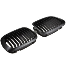 Neue matte schwarze Front-Nieren-Sportgrills für BMW E46 2D 2-Türer 1998–2002