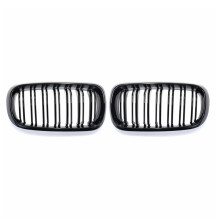 Neue glänzend schwarze Frontsportgrill Doppellinie für BMW F15/F16  5  6 2014–2017