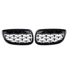 Neue 2 Stk. Frontgrill Schwarz Diamant Meteor für BMW 3er Serie E90 E92 E93 2006–2010