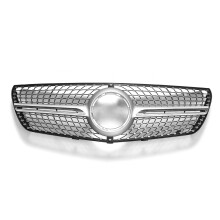 Neuer Diamond Look Frontstoßstangen-Grill Silber für Mercedes Benz Vito 2015–2018